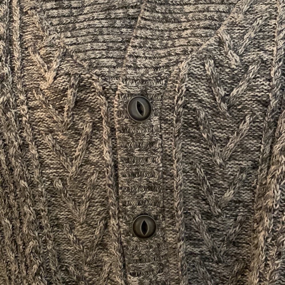 Cable knit button down. - Picture 6 of 6
